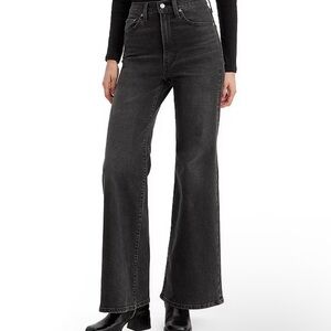 Levi's Charcoal Wide Leg Jeans